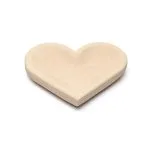 Schaal roze zandsteen hart -  ±15 cm x 2.5 cm