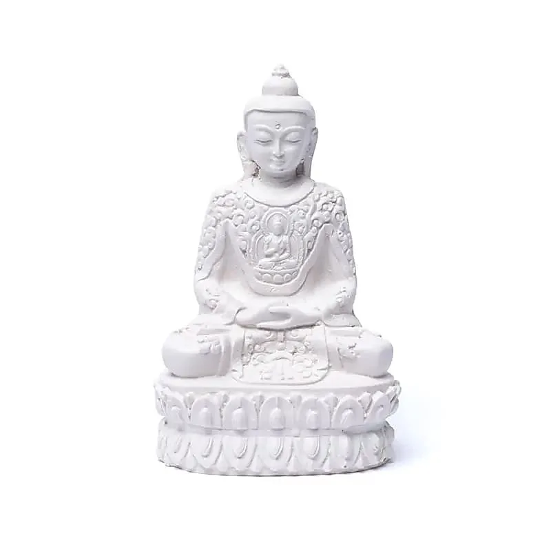 Amithaba Boeddha wit - 13 cm - Afbeelding 1