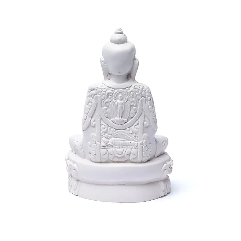 Amithaba Boeddha wit - 13 cm - Afbeelding 2