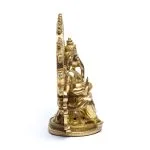 Ganesha met vlammend aureool  30 cm x 25 cm x 14 cm - Afbeelding 3