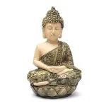 Meditatie Boeddha beeld groen mozaïek -  ±24 cm