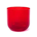 Kristallen klankschaal helder chakra 1 C-toon 432Hz + tas - 18 cm