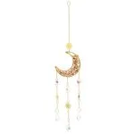 Suncatcher maan met roze maansteen -  ±8 cm - Afbeelding 2