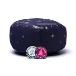 Meditatiekussen maan donkerblauw biokatoen (OCS) 33 cm x 17 cm - Afbeelding 3