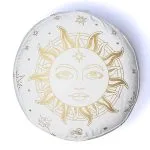 Meditatiekussen zon wit biokatoen (OCS) -  33 cm x 17 cm - Afbeelding 2