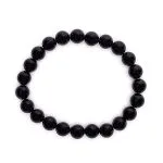 Armband elastisch zwarte toermalijn -  ±8 cm - Afbeelding 2
