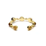 Open ring met tijgeroog -  ±2 cm - Afbeelding 2
