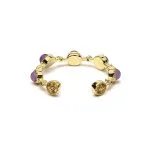 Open ring met amethist - ±2 cm - Afbeelding 2