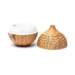 Aroma diffuser Deco round naturel USB -  14.5 cm x 12.4 cm x 12.4 cm - Afbeelding 3