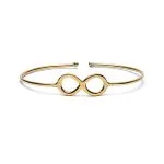 Armband Infinity messing goudkleurig verstelbaar