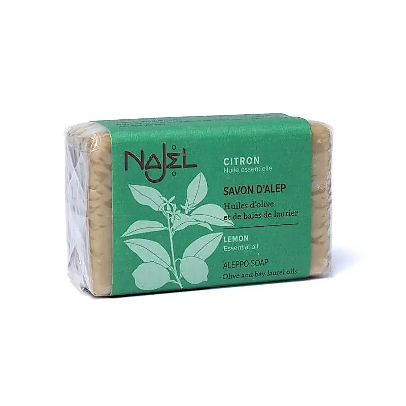 223898 Biologische Aleppo Olijfzeep Citroen Limoen - 100 gram - Afbeelding 1