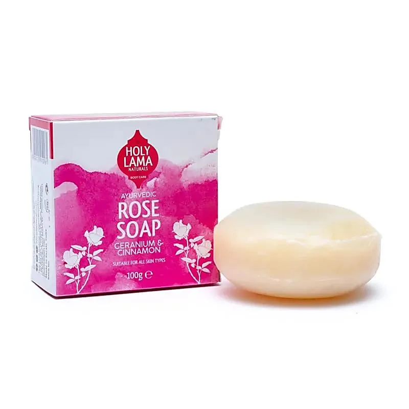 44450 Rozenzeep, Holy Lama Naturals, vegan - 100 gram - Afbeelding 1
