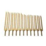 Stemvorken set Cosmic Octave goudkleurig ongewogen -  60 cm x 30 cm - Afbeelding 2