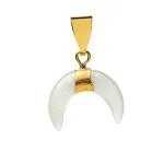 Hanger halve maan groene aventurijn - ±1 cm x 1 cm - Afbeelding 4