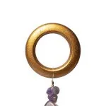 Suncatcher met lotus, amethist en kristallen -  ± 30 cm x 15 cm - Afbeelding 2