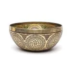 Klankschaal Medicijn Boeddha handbeschilderd - ± 25 - 28cm        ± 1800 - 2500 gram