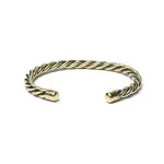 Gedraaide armband goudkleurig - Afbeelding 2
