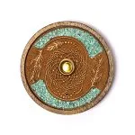 Wierrook en kegeltjes brander dromenvanger amazoniet -  ±10 cm x 1 cm - Afbeelding 2