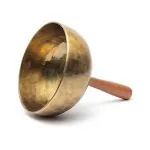 Klankschaal met handgreep Nada Yoga - ±18-19 cm     ±1000-1150 gram