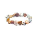 Armband amazoniet elastisch hartvormig