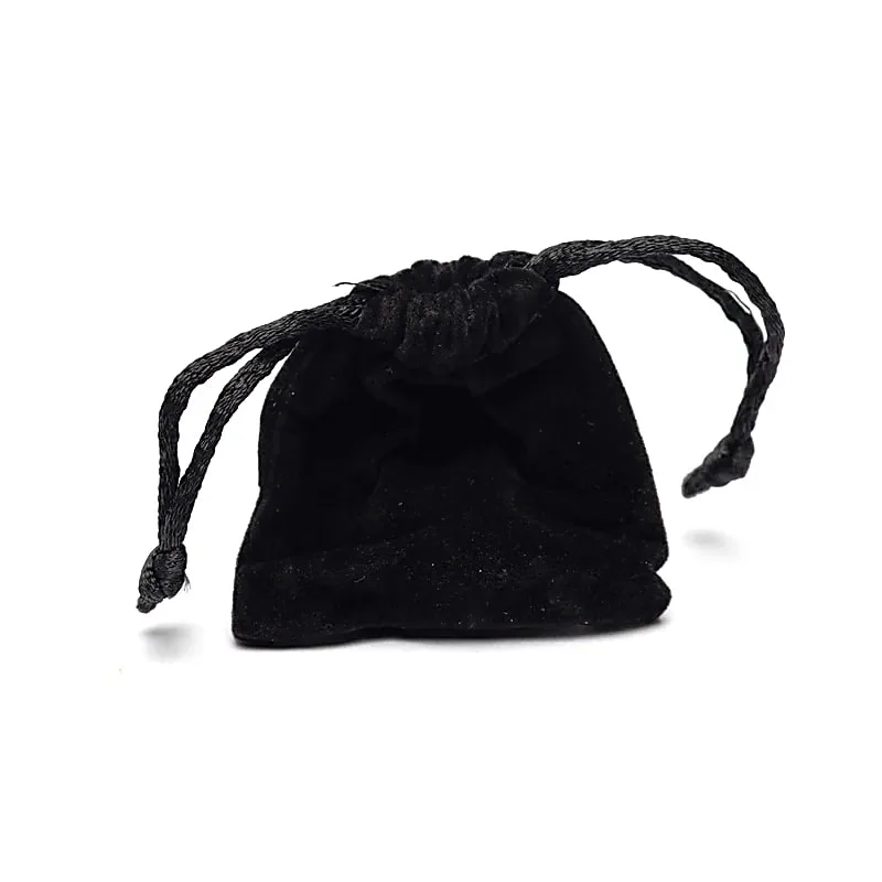 Pendel maan goudkleurig in fluwelen zakje - 24 cm - Afbeelding 2