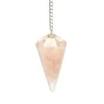 Orgoniet pendel rozenkwarts facet geslepen - 27 cm - Afbeelding 2