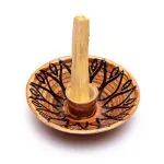 Palo santo wierookhouder bruin -  ± 12,5 cm x 3,5 cm