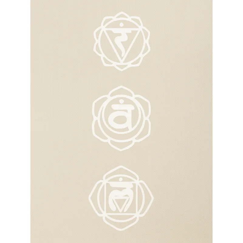 Yogi & Yogini Premium TPE yogamat chakra beige - 61 cm x183 cm x 0.5 cm - Afbeelding 4