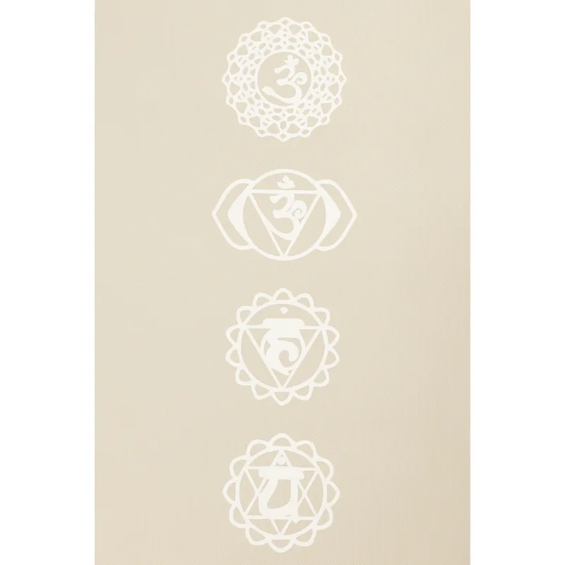 Yogi & Yogini Premium TPE yogamat chakra beige - 61 cm x183 cm x 0.5 cm - Afbeelding 3