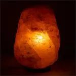 Zoutlamp met snoer en LED lamp - ±26 cm - 28 cm - Afbeelding 2