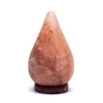 Zoutlamp druppelvorm met snoer en LED 13 cm x 13 cm x 18 cm
