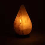 Zoutlamp druppelvorm met snoer en LED 13 cm x 13 cm x 18 cm - Afbeelding 2