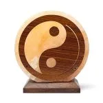 Zoutlamp Yin Yang met kabel en lamp -  ±22 cm x 19 cm x 10 cm