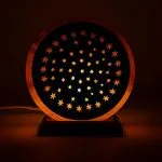 Zoutlamp sterren met snoer en lamp -  ±22 cm x 19 cm x 10 cm - Afbeelding 5