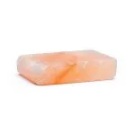 Himalaya zoutsteen rechthoek -  massagesteen   ± 9 cm x 5.5 cm  x 2 cm