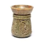 Olieverdamper zon en maan zeepsteen -  10 cm x 7.5 cm - Afbeelding 3