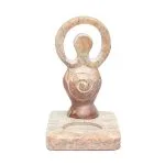 Waxinelichthouder Godinnensymbool lichte zeepsteen