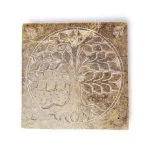 Wierookbrander Levensboom zeepsteen 10 cm x 10 cm - Afbeelding 2