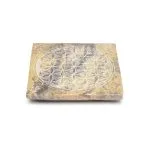Wierookbrander Bloem des Levens zeepsteen - 10 cm x 10 cm - Afbeelding 5