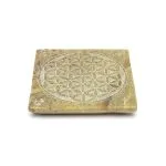 Wierookbrander Bloem des Levens zeepsteen - 10 cm x 10 cm - Afbeelding 4