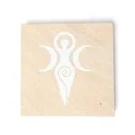 Wierookbrander Godinnensymbool roze zandsteen - 10 cm x 10 cm - Afbeelding 2