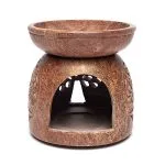 Olieverdamper Levensboom zeepsteen - 11 cm x 10 cm - Afbeelding 2