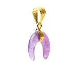Hanger halve maan amethist - Afbeelding 2