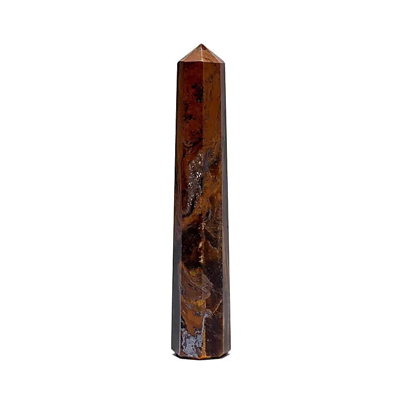 Tijgeroog obelisk -  ± 7,5 cm  - 10 cm - Afbeelding 1