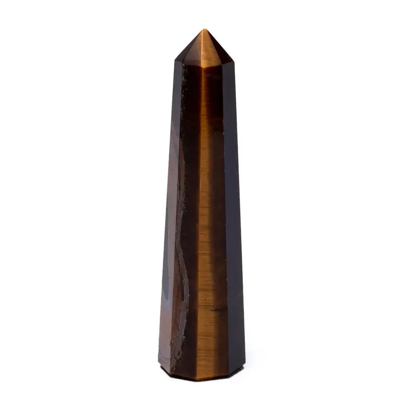 Tijgeroog obelisk -  ± 7,5 cm  - 10 cm - Afbeelding 2