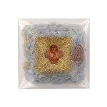 Orgoniet piramide angeliet met engelenvleugels  – 8 cm x 8 cm x 6 cm - Afbeelding 2