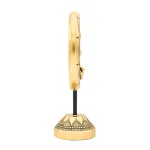 Deco Yoga meditatie rond op voet goudkleurig -  15.5 cm x 8.5 cm x 24.5 cm - Afbeelding 3