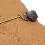 Notitieboek Lotus met amethist en kunstleren omslag – ± 13 cm x 18 cm - Afbeelding 4