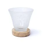 Edelsteenlamp levensboom met snoer en LED lamp - 12 cm x 12 cm