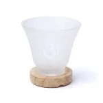 Edelsteenlamp ohm met snoer en LED lamp – 12 cm x 12 cm